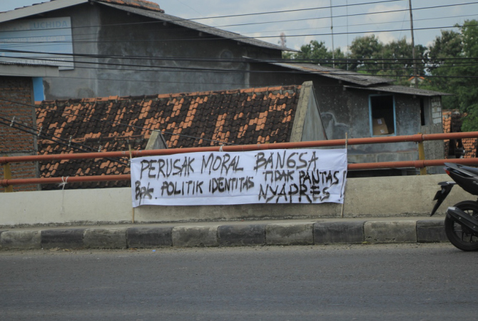 Muncul Spanduk Tolak Anies Baswedan di Rembang