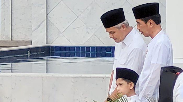 Ganjar dan Jokowi Jumatan Bareng di Masjid Sheikh Zayed Solo