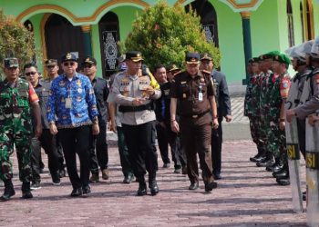 Ratusan Anggota Gabungan Diterjunkan dalam Operasi Mantap Brata 2023-2024 di Gunung Mas