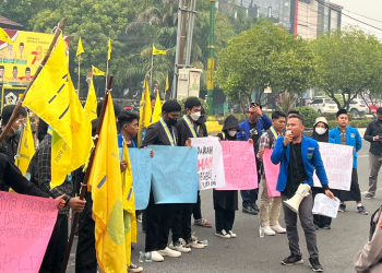 Giliran PMII Gelar Aksi Damai Serukan Usut Tuntas Pelanggaran HAM di Desa Bangkal