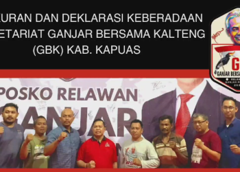 Sekretariat Ganjar Bersama Kalteng (GBK) Kab. Kapuas Resmi Dideklarasikan