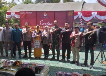 KPU Barito Utara Gelar Simulasi Pemungutan dan Penghitungan Suara Pilkada Serentak 2024