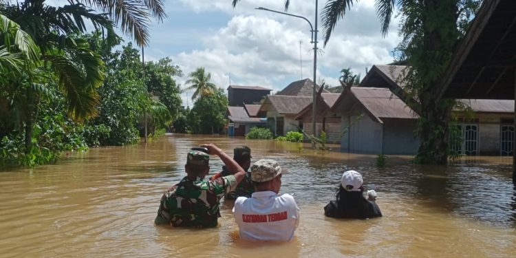 Banjir Terjang Desa Mirah Kalanaman, 155 Rumah dan Fasilitas Umum Terendam
