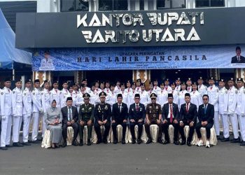 Hari Lahir Pancasila Jadi Tugas Terakhir Paskibraka Barito Utara Angkatan 2024