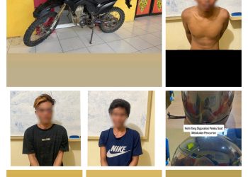 Polres Barito Utara Bekuk Tiga Pelaku Curanmor, Ungkap Delapan TKP
