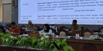DPRD Kalteng Bahas Agenda Strategis, Rapat Banggar Fokus pada Perubahan PPAS APBD 2025