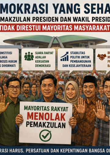 Stabilitas Politik Dijaga, Mayoritas Rakyat Tak Menghendaki Pemakzulan Presiden dan Wakil Presiden